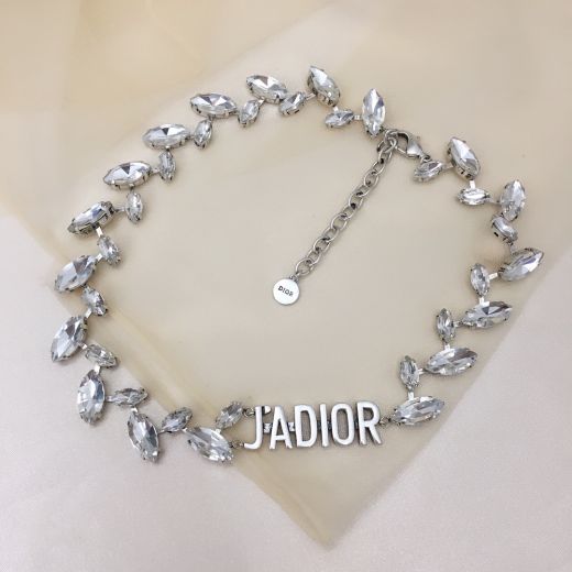 Best Replica Christian Dior J'ADIOR Design Charm Females Luxury Marquise Diamonds Necklace Online White Crystal Jewellery