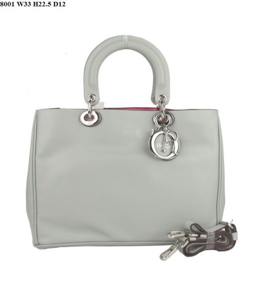 Fashion Women's Small Light Grey Dior "Diorissimo" Crossbody Bag With Slip Pocket Nappa Leather UK