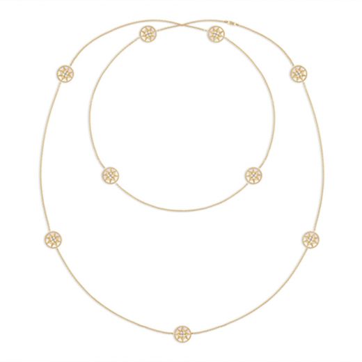 Dior Victoire de Castellane Rose Des Vents Long Necklace JRDV95009 0000 Diamonds Mother-of-pearl